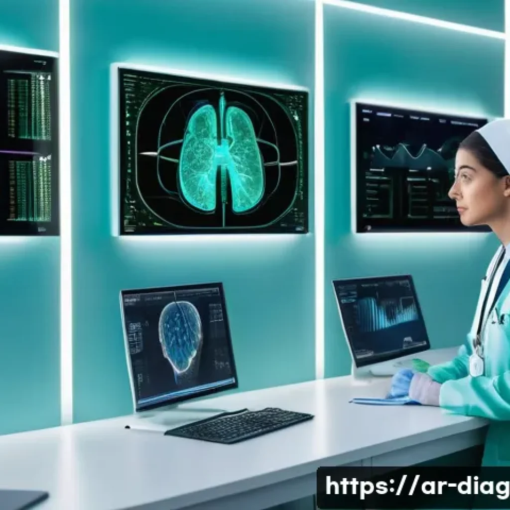 AI 진단 정확도를 높이는 최신 기술 - **Prompt for AI-powered Early Diagnosis and Medical Imaging:**
"A clean, brightly lit modern doc...