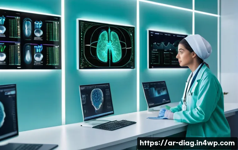 AI 진단 정확도를 높이는 최신 기술 - **Prompt for AI-powered Early Diagnosis and Medical Imaging:**
"A clean, brightly lit modern doc...